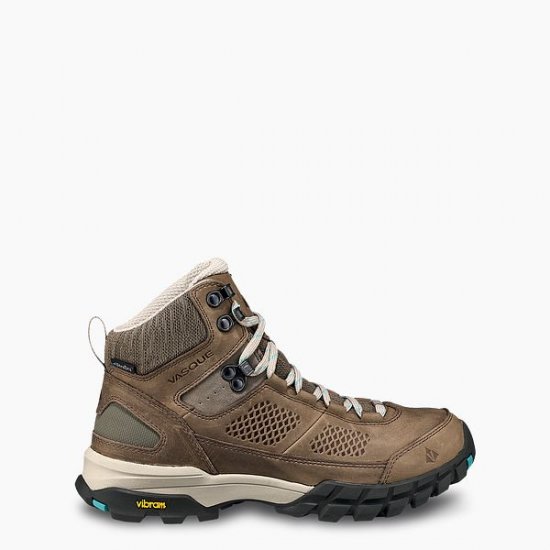 VASQUE | WOMEN'S TALUS AT ULTRADRY WATERPROOF HIKING BOOT IN BROWN/TEAL - Click Image to Close