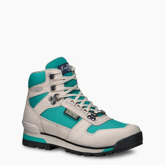 VASQUE | WOMEN'S CLARION '88 GTX WATERPROOF HIKING BOOT IN GRAY/TEAL - Click Image to Close