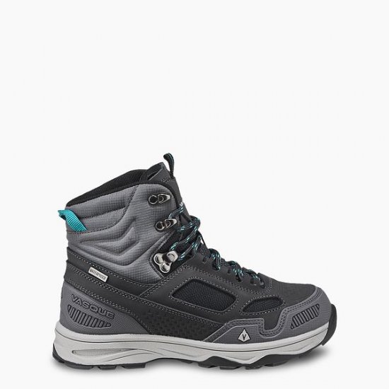 VASQUE | KID'S WATERPROOF HIKING BOOT IN GRAY/TEAL MAGNET/BALTIC - Click Image to Close