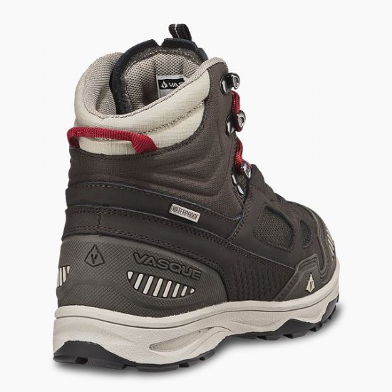 VASQUE | KID'S WATERPROOF HIKING BOOT IN GRAY/TEAL BROWN OLIVE/BOSSA NOVA - Click Image to Close