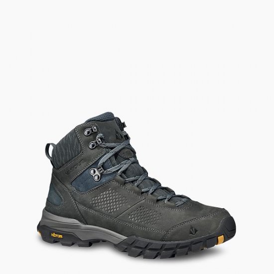 VASQUE | MEN'S TALUS AT ULTRADRY WATERPROOF HIKING BOOT IN GRAY/GOLD - Click Image to Close