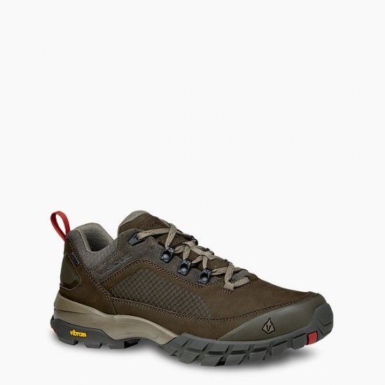 VASQUE | MEN'S TALUS XT LOW GTX WATERPROOF HIKING SHOE IN BROWN/RED - Click Image to Close